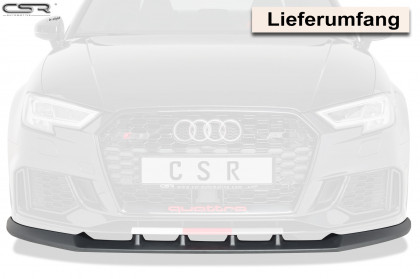Spoiler pod přední nárazník CSR CUP - Audi RS3 8V 16- carbon look lesklý