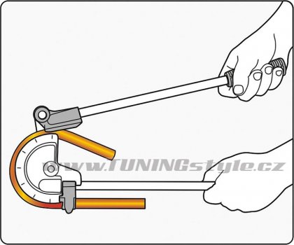 Ohybačka na trubky Al, Cu, 180°, pr. 5/8" - 16mm