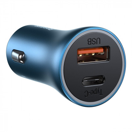 Nabíječka do auta BASEUS Golden Contactor Pro, USB + USB-C, QC4.0 +, PD, SCP, 40W