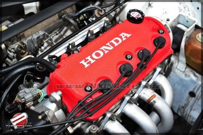 Ozdobné podložky se šrouby ventilového víka Honda Civic D JDM red