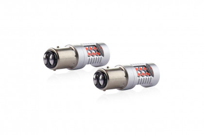 LED CANBUS 24SMD 3030 1157 (P21 / 5W) Red 12V / 24V