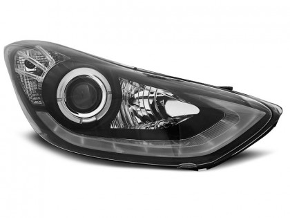 Přední světla s LED Hyundai Elantra 10- černá