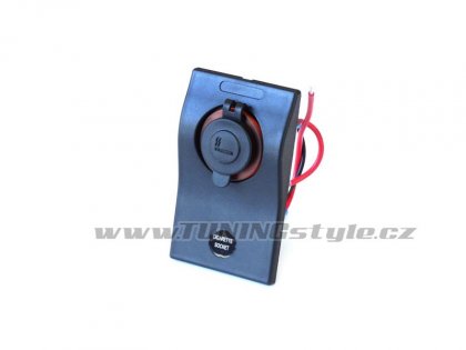 Panel 1x 12V zásuvka zapalovače, pojistka 10A