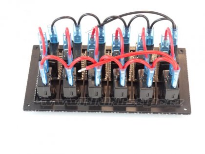 Panel přepínačů 12/24V x6 IP68