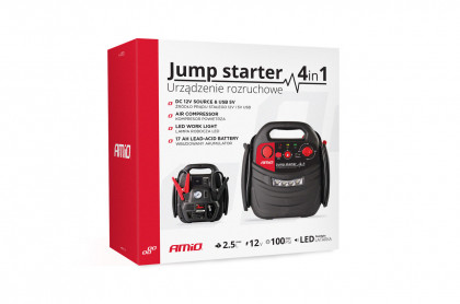 Startovací zdroj 4v1, 12V 17Ah 900A JS01