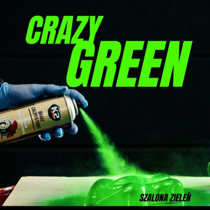 Barva na brzdiče K2 zelená - crazy green 400ml