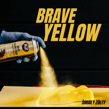 Barva na brzdiče K2 žlutá - brave yellow 400ml