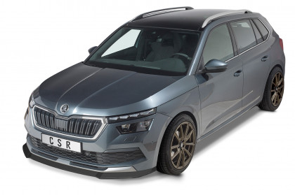 Spoiler pod přední nárazník CSR CUP - Škoda Kamiq 19- carbon look lesklý