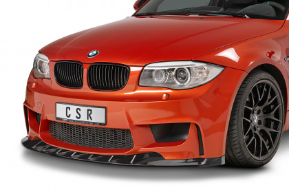 Spoiler pod přední nárazník CSR CUP - BMW 1 E82 M Coupe carbon lesklý