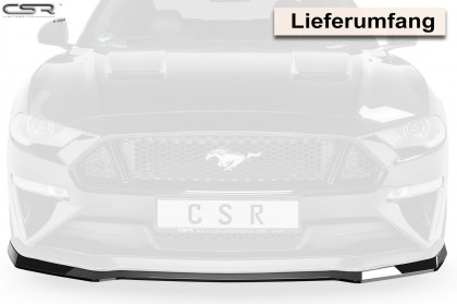 Spoiler pod přední nárazník CSR CUP - Ford Mustang VI 17- černý lesklý