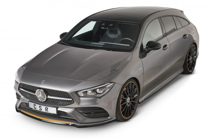 Spoiler pod přední nárazník CSR CUP - Mercedes Benz CLA C118/X118 AMG-Line černý lesklý