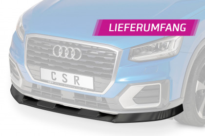 Spoiler pod přední nárazník CSR CUP - Audi Q2 S-Line carbon lesklý