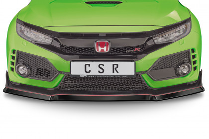 Spoiler pod přední nárazník CSR CUP - Honda Civic FK8 Type R 17- černý lesklý