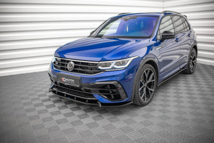 Spojler pod nárazník lipa V.2 Volkswagen Tiguan R Mk2 Facelift černý lesk