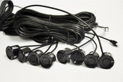 Parkovací asistent Vertex 8 senzorů černé grafický LED displej XD-368