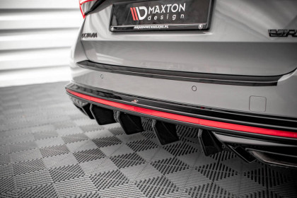 Difuzor zadního nárazníku Škoda Octavia RS Mk4 textura ABS