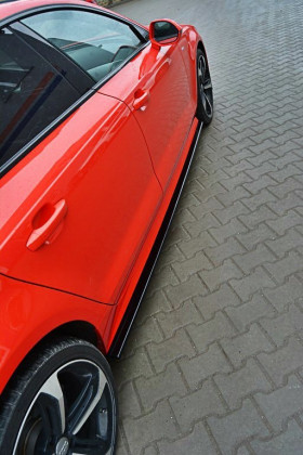 Prahové lišty Audi S7 / A7 S-Line C7 FL 14- carbon look
