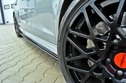 Prahové lišty Audi RS3 8VA 15- černý lesklý plast