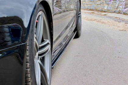 Prahové lišty Audi RS6 C6 08-10 černý lesklý plast