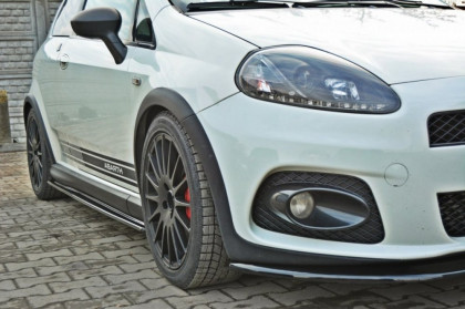 Prahové lišty Fiat Grande Punto Abarth 07-10 černý lesklý plast