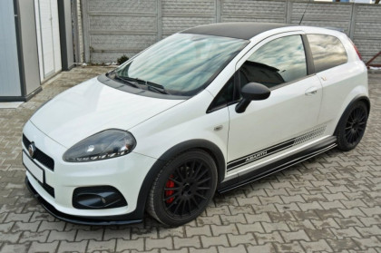 Prahové lišty Fiat Grande Punto Abarth 07-10 černý lesklý plast