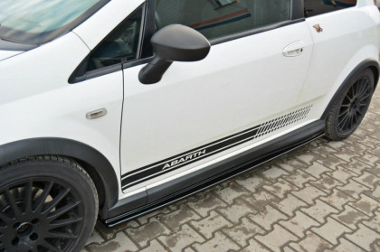 Prahové lišty Fiat Grande Punto Abarth 07-10 carbon look