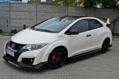 Prahové lišty Honda Civic IX Type R 2015- černý lesklý plast