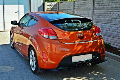 Prahové lišty Hyundai Veloster 2011- černý lesklý plast