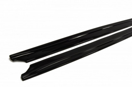 Prahové lišty Hyundai Veloster 2011- černý lesklý plast