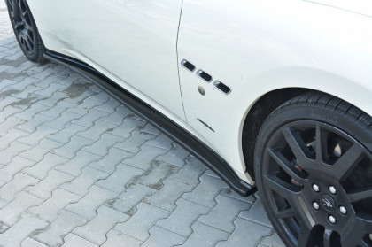 Prahové lišty Maserati Granturismo 07-11 černý lesklý plast