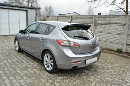 Prahové lišty Mazda 3 MK2 Sport 09-11 černý lesklý plast