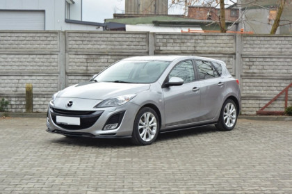 Prahové lišty Mazda 3 MK2 Sport 09-11 černý lesklý plast