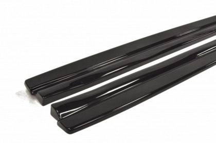 Prahové lišty Peugeot 308 II GTI 14-18 černý lesklý plast