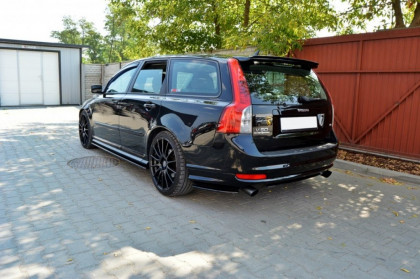 Prahové lišty Volvo V50F R-Design 07-12 černý lesklý plast