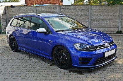 Prahové lišty VW Golf 7 R Hatchback & kombi 13- černý lesklý plast