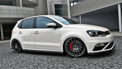 Prahové lišty VW Polo 5 GTI facelift 15- carbon look