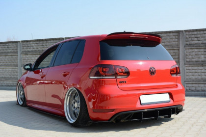 Prodloužení střešního spojleru VW Golf 6 GTI 08-12 černý lesklý plast