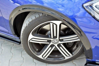 Lemy blatníků VW Golf 7 R facelift černý lesklý plast