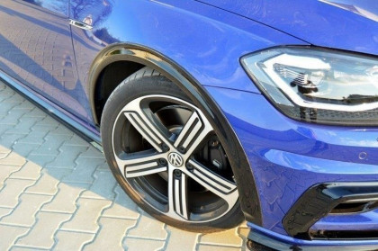 Lemy blatníků VW Golf 7 R facelift černý lesklý plast