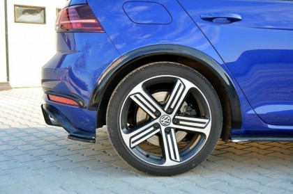 Lemy blatníků VW Golf 7 R facelift černý lesklý plast