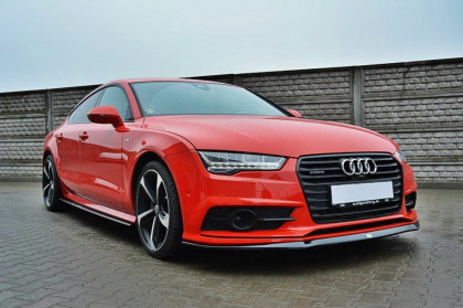 Spojler pod nárazník lipa Audi A7 S-Line facelift carbon look