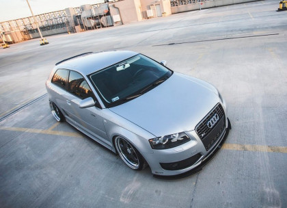 Spojler pod nárazník lipa Audi S3 8P 06-08 Facelift černý lesklý plast