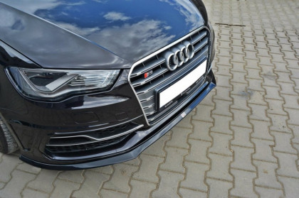 Spojler pod nárazník lipa Audi S3 Sportback / Audi A3 8V Sline 13-16 černý lesklý plast