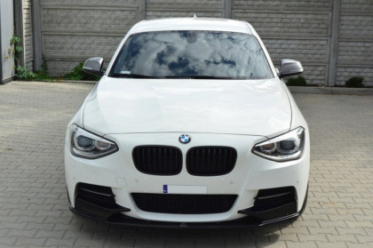 Spojler pod nárazník lipa BMW 1 F20 M-Power před faceliftem černý lesklý plast