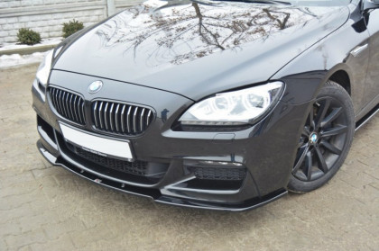 Spojler pod nárazník lipa BMW 6 Gran Coupé M-Pack F06 černý lesklý plast