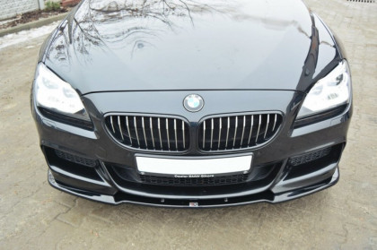 Spojler pod nárazník lipa BMW 6 Gran Coupé M-Pack F06 černý lesklý plast