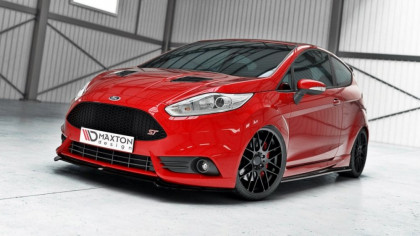 Spojler pod nárazník lipa Ford Fiesta MK7 ST facelift 13-16 V.3 černý lesklý plast