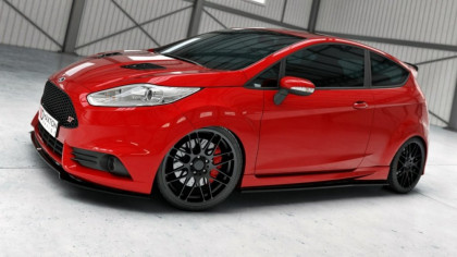 Spojler pod nárazník lipa Ford Fiesta MK7 ST facelift 13-16 V.3 carbon look