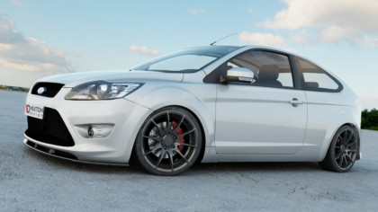 Spojler pod nárazník lipa Ford Focus MK2 ST Facelift černý lesklý plast