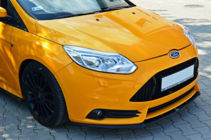 Spojler pod nárazník lipa Ford Focus MK3 ST (Cupra) Před faceliftem černý lesklý plast